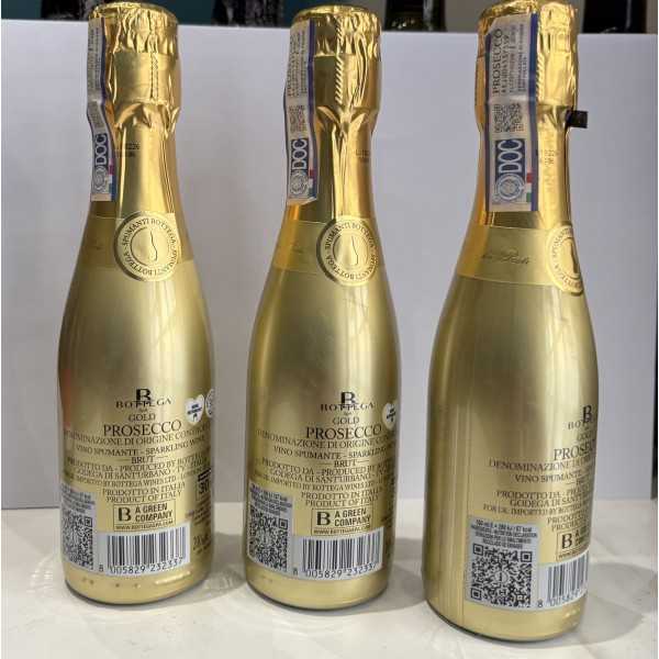 PROSECCO BOTTEGA GOLD 20 CL CONFEZ DA 3 BOTTIGLIE